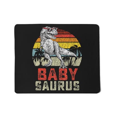 Babysaurus T Rex Dinosaur Baby Saurus Family Matching Mousepad