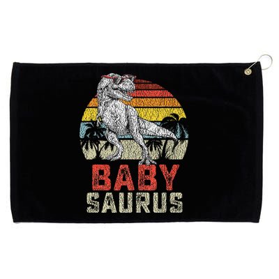 Babysaurus T Rex Dinosaur Baby Saurus Family Matching Grommeted Golf Towel