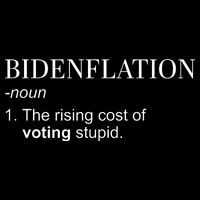 Bidenflation The Rising Cost Of Voting Stupid Biden Flation Drawstring Bag