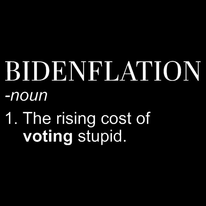 Bidenflation The Rising Cost Of Voting Stupid Biden Flation Drawstring Bag