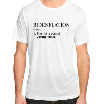 Bidenflation The Rising Cost Of Voting Stupid Biden Flation Adult ChromaSoft Performance T-Shirt