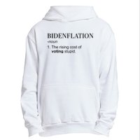 Bidenflation The Rising Cost Of Voting Stupid Biden Flation Urban Pullover Hoodie