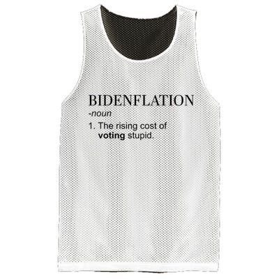 Bidenflation The Rising Cost Of Voting Stupid Biden Flation Mesh Reversible Basketball Jersey Tank