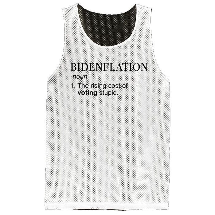 Bidenflation The Rising Cost Of Voting Stupid Biden Flation Mesh Reversible Basketball Jersey Tank