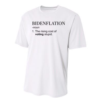 Bidenflation The Rising Cost Of Voting Stupid Biden Flation Performance Sprint T-Shirt