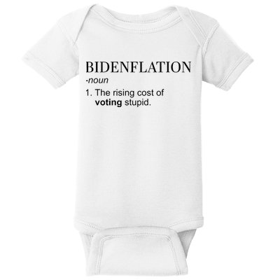 Bidenflation The Rising Cost Of Voting Stupid Biden Flation Baby Bodysuit