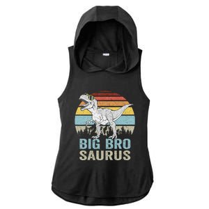 Bigbrosaurus T Rex Dino Big Bro Saurus Brother Dinosaur Ladies PosiCharge Tri-Blend Wicking Draft Hoodie Tank