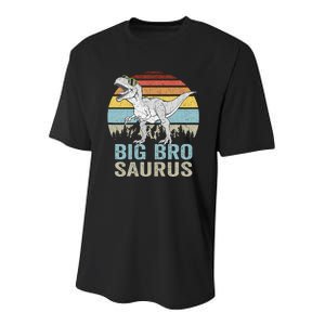 Bigbrosaurus T Rex Dino Big Bro Saurus Brother Dinosaur Youth Performance Sprint T-Shirt