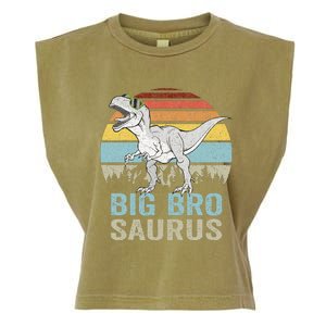 Bigbrosaurus T Rex Dino Big Bro Saurus Brother Dinosaur Garment-Dyed Women's Muscle Tee