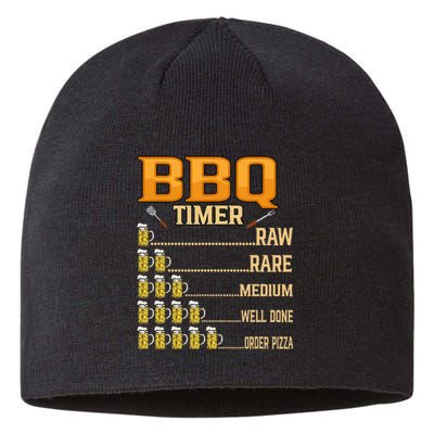 BBQ Timer Raw Rare Medium Well Done Grill Lovers Sustainable Beanie