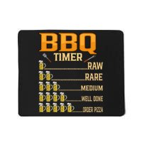 BBQ Timer Raw Rare Medium Well Done Grill Lovers Mousepad