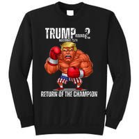 Boxe Trump Round 2 Return Of Trump Proud Trump Supporter Sweatshirt