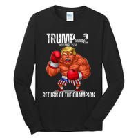 Boxe Trump Round 2 Return Of Trump Proud Trump Supporter Tall Long Sleeve T-Shirt