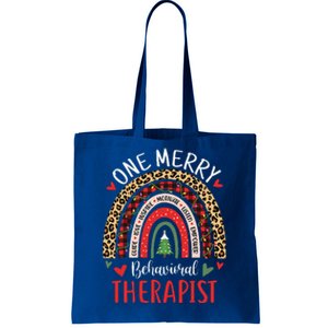 Behavioral Therapist Rainbow Christmas ABA Therapy Tote Bag