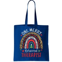 Behavioral Therapist Rainbow Christmas ABA Therapy Tote Bag