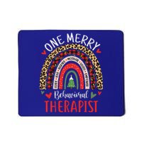 Behavioral Therapist Rainbow Christmas ABA Therapy Mousepad