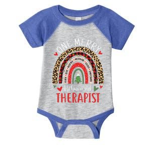 Behavioral Therapist Rainbow Christmas ABA Therapy Infant Baby Jersey Bodysuit