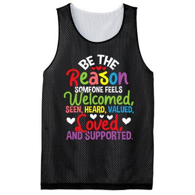 Be The Reason Someone Feels Loved Social Workers Mesh Reversible Basketball Jersey Tank