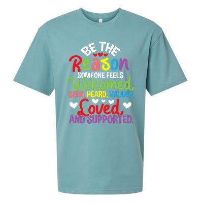 Be The Reason Someone Feels Loved Social Workers Sueded Cloud Jersey T-Shirt