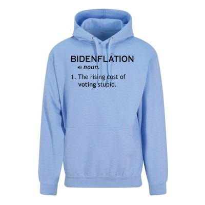 Bidenflation The Rising Cost Of Voting Stupid Unisex Surf Hoodie