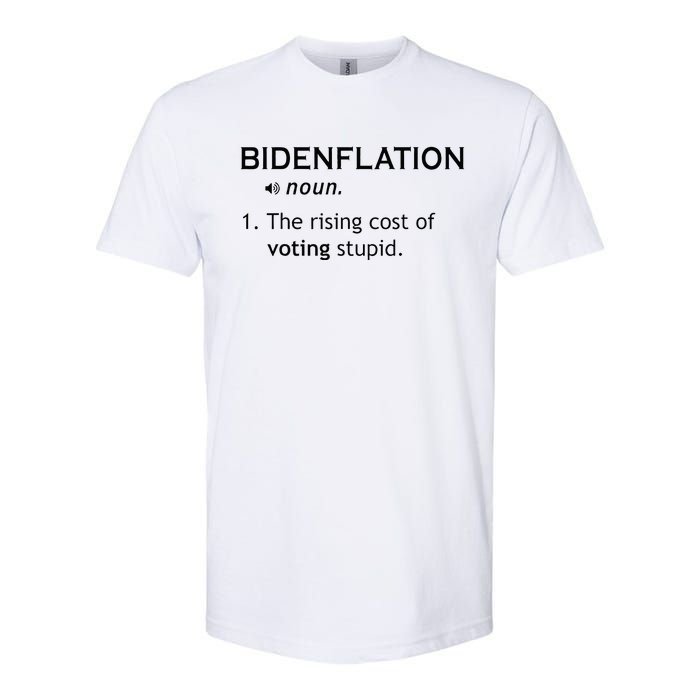 Bidenflation The Rising Cost Of Voting Stupid Softstyle CVC T-Shirt