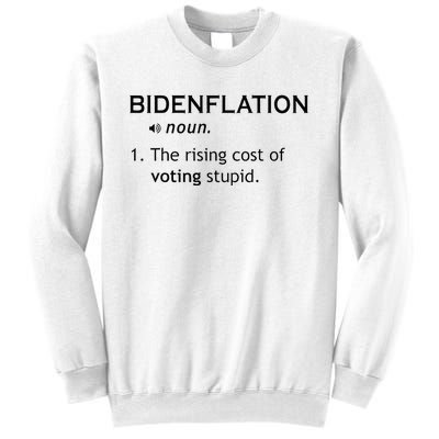 Bidenflation The Rising Cost Of Voting Stupid Sweatshirt