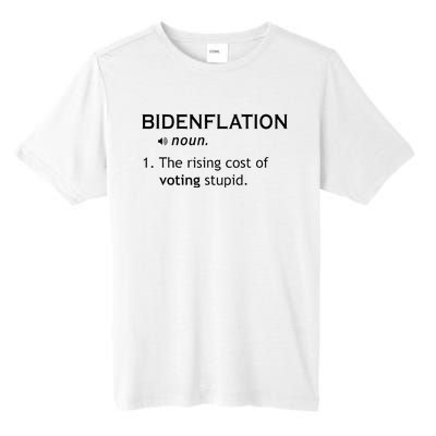 Bidenflation The Rising Cost Of Voting Stupid Tall Fusion ChromaSoft Performance T-Shirt