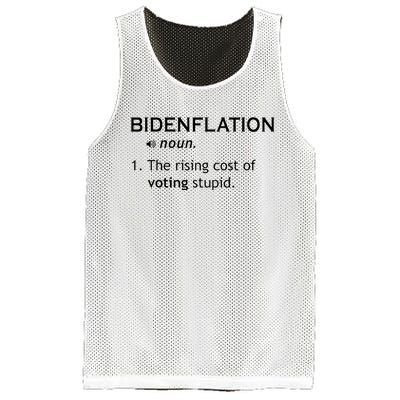 Bidenflation The Rising Cost Of Voting Stupid Mesh Reversible Basketball Jersey Tank