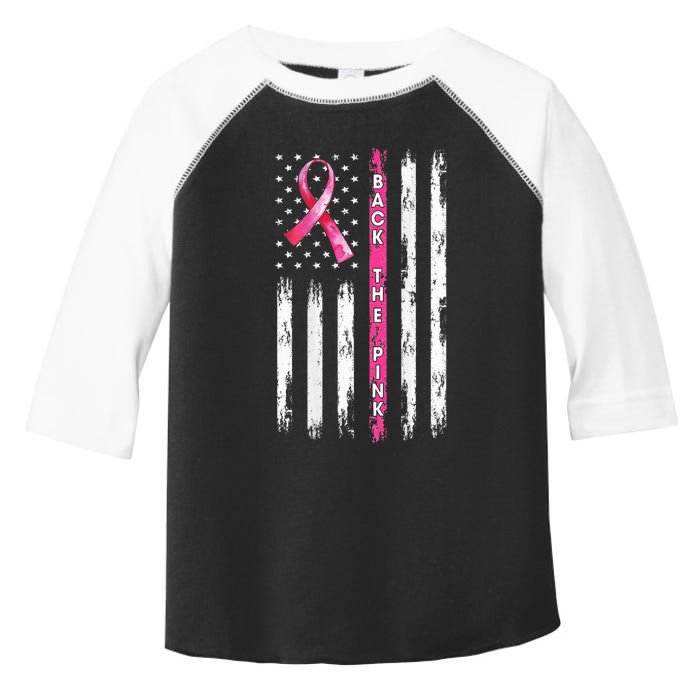 Back The Ribbon Breast Cancer Awareness Toddler Fine Jersey T-Shirt