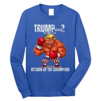 Boxe Trump Round 2 Return Of Trump Proud Trump Supporter Long Sleeve Shirt