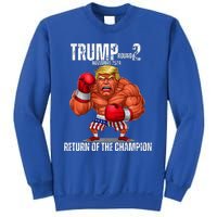 Boxe Trump Round 2 Return Of Trump Proud Trump Supporter Sweatshirt