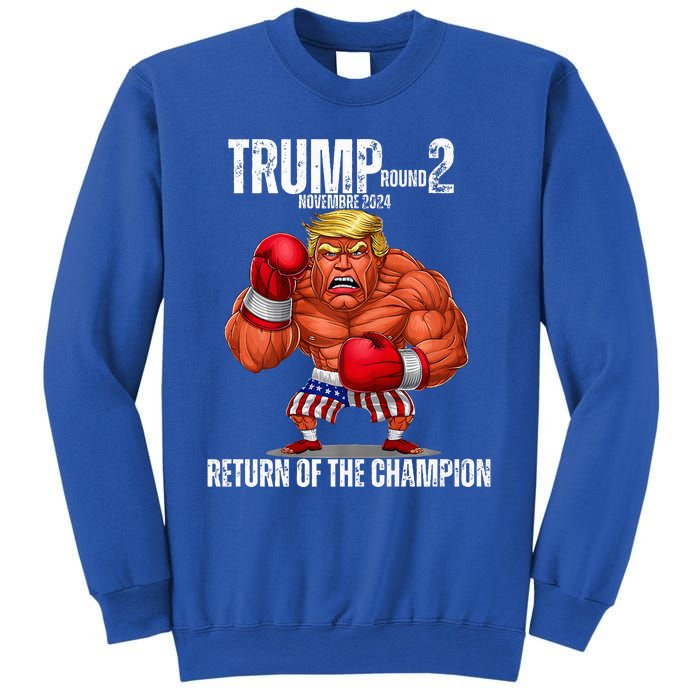 Boxe Trump Round 2 Return Of Trump Proud Trump Supporter Sweatshirt