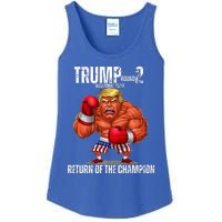 Boxe Trump Round 2 Return Of Trump Proud Trump Supporter Ladies Essential Tank