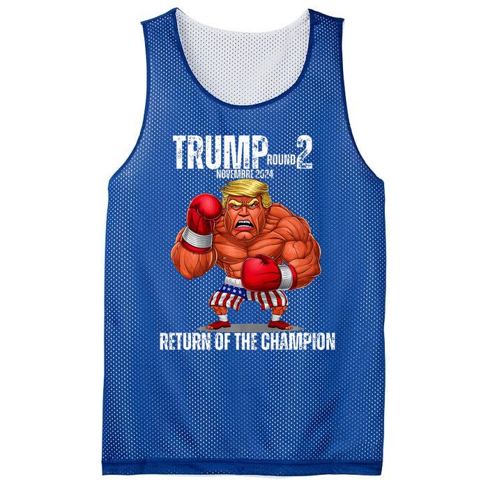 Boxe Trump Round 2 Return Of Trump Proud Trump Supporter Mesh Reversible Basketball Jersey Tank