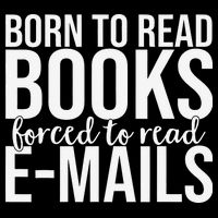 Born To Read Books Forced To Read Emails Retro Book Lover 16 in Basic Backpack