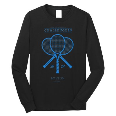 Blue Tennis Rackets Challengers Movie Long Sleeve Shirt