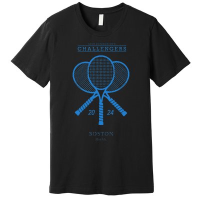 Blue Tennis Rackets Challengers Movie Premium T-Shirt