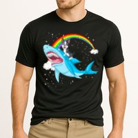 Boston Terrier Riding Shark Cooling Performance Crew T-Shirt