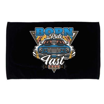 Born To Ride Fast Cars Microfiber Hand Towel