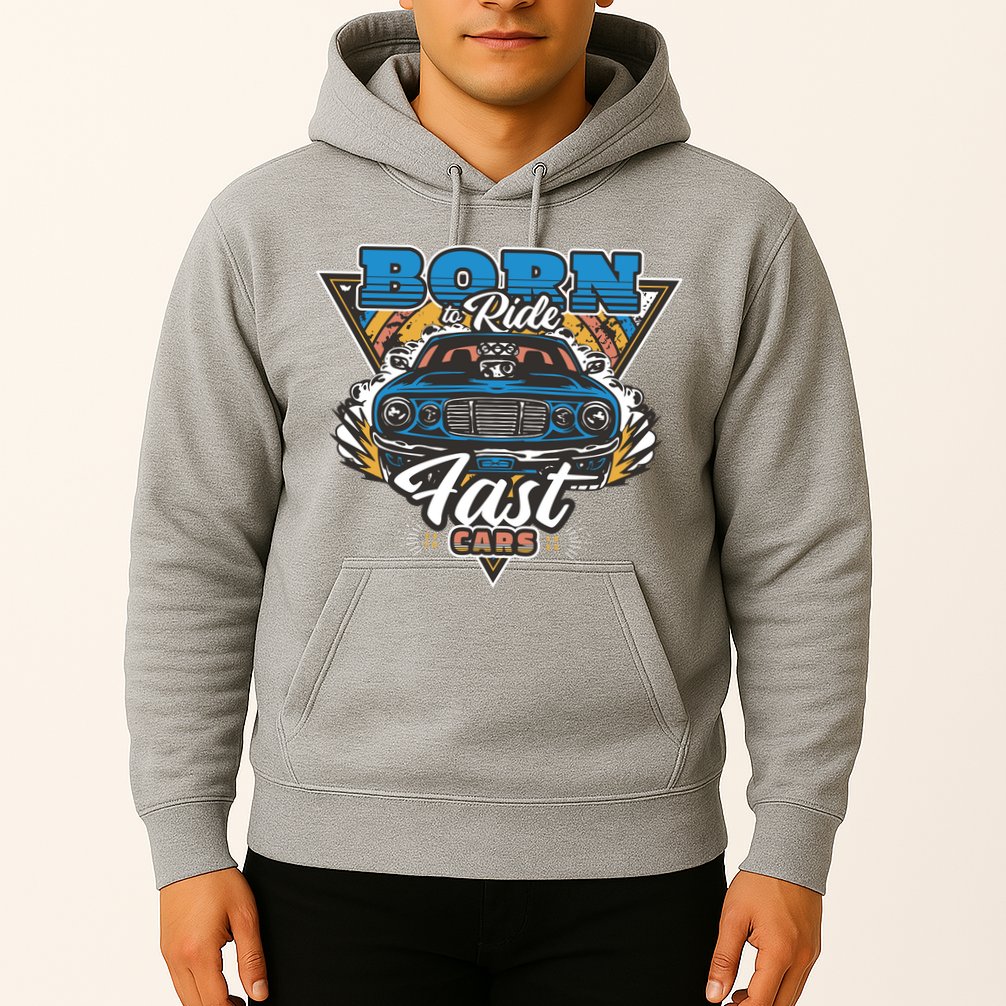 Born To Ride Fast Cars Hoodie