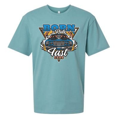 Born To Ride Fast Cars Sueded Cloud Jersey T-Shirt