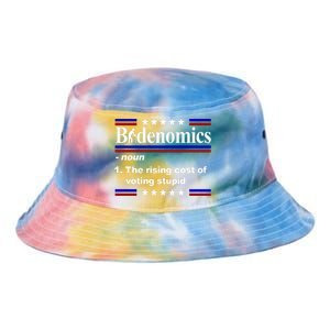 Bidenomics The Rising Cost Of Voting Stupid Funny Anti Joe Biden Tie Dye Newport Bucket Hat