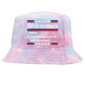 Bidenomics The Rising Cost Of Voting Stupid Funny Anti Joe Biden Tie-Dyed Bucket Hat