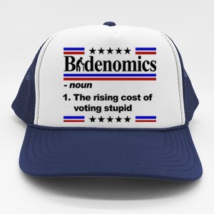 Bidenomics The Rising Cost Of Voting Stupid Funny Anti Joe Biden Trucker Hat