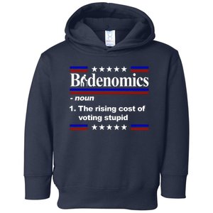 Bidenomics The Rising Cost Of Voting Stupid Funny Anti Joe Biden Toddler Hoodie