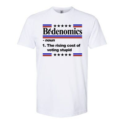 Bidenomics The Rising Cost Of Voting Stupid Funny Anti Joe Biden Softstyle CVC T-Shirt