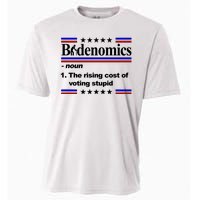 Bidenomics The Rising Cost Of Voting Stupid Funny Anti Joe Biden Cooling Performance Crew T-Shirt