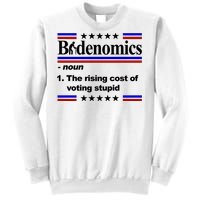 Bidenomics The Rising Cost Of Voting Stupid Funny Anti Joe Biden Sweatshirt