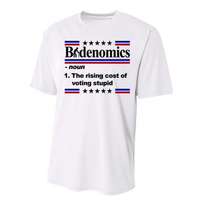 Bidenomics The Rising Cost Of Voting Stupid Funny Anti Joe Biden Performance Sprint T-Shirt