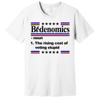 Bidenomics The Rising Cost Of Voting Stupid Funny Anti Joe Biden Premium T-Shirt